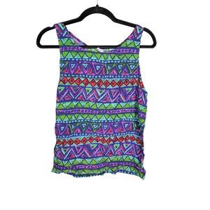 Nusantara Aztec Print Boho Multicolor Women's Size Small